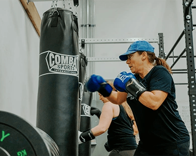 boxing class at Grow Strength & Training