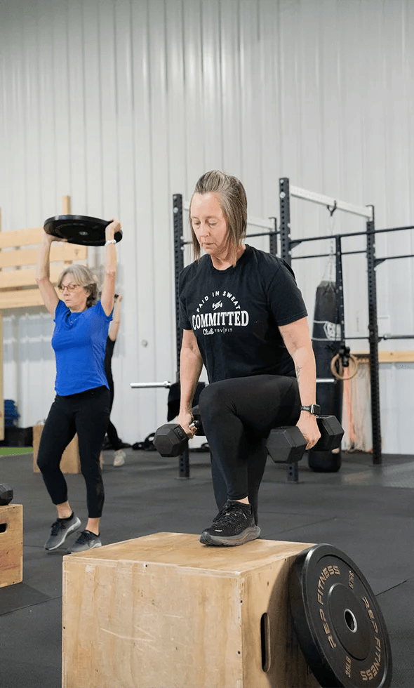 elder woman training at Grow Strength & Training