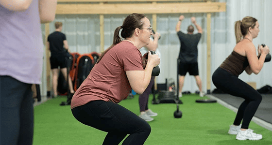 small group training class at Grow Strength & Training