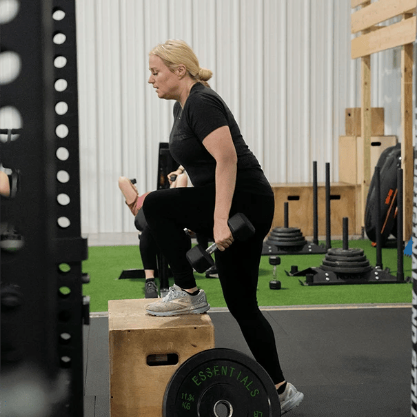 woman exercising at Grow Strength & Training